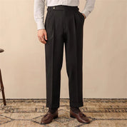 Leonardo Moretti | High-Waist Sartorial Luxe Trousers