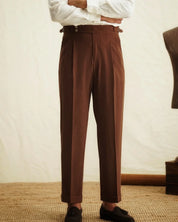 Leonardo Moretti | High-Waist Sartorial Luxe Trousers