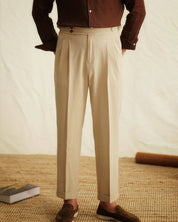 Leonardo Moretti | High-Waist Sartorial Luxe Trousers