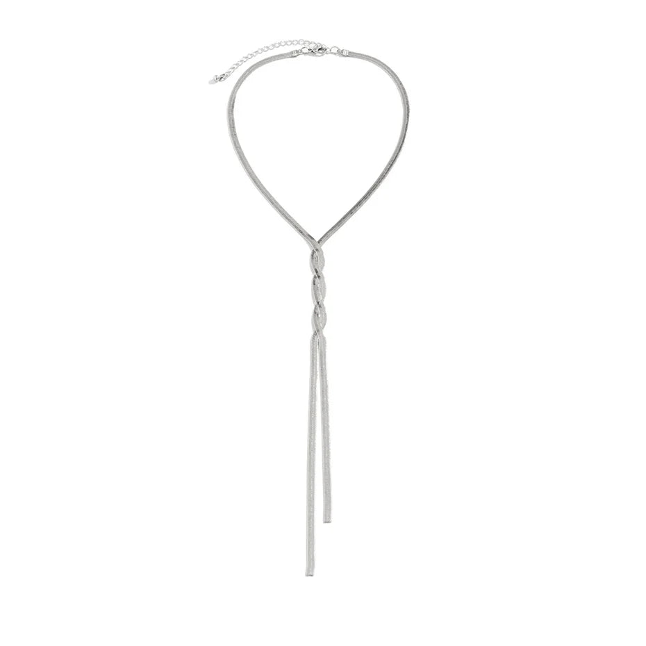 Célin | Adjustable Snake Chain Necklace in Gold or Silver