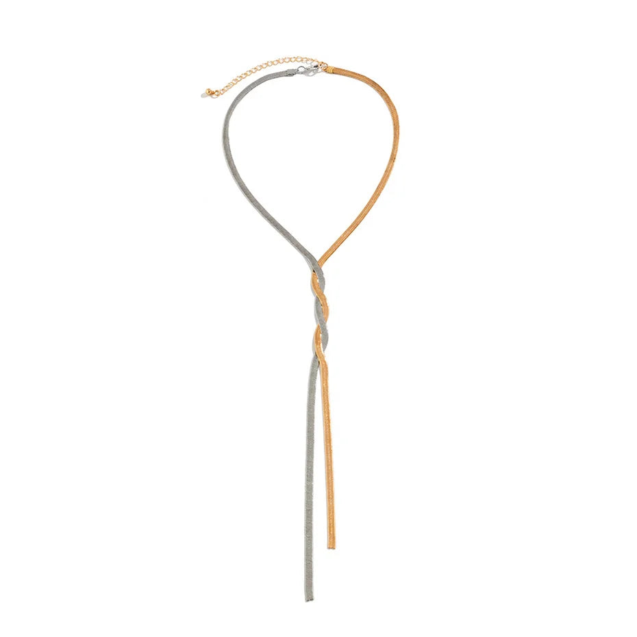 Célin | Adjustable Snake Chain Necklace in Gold or Silver