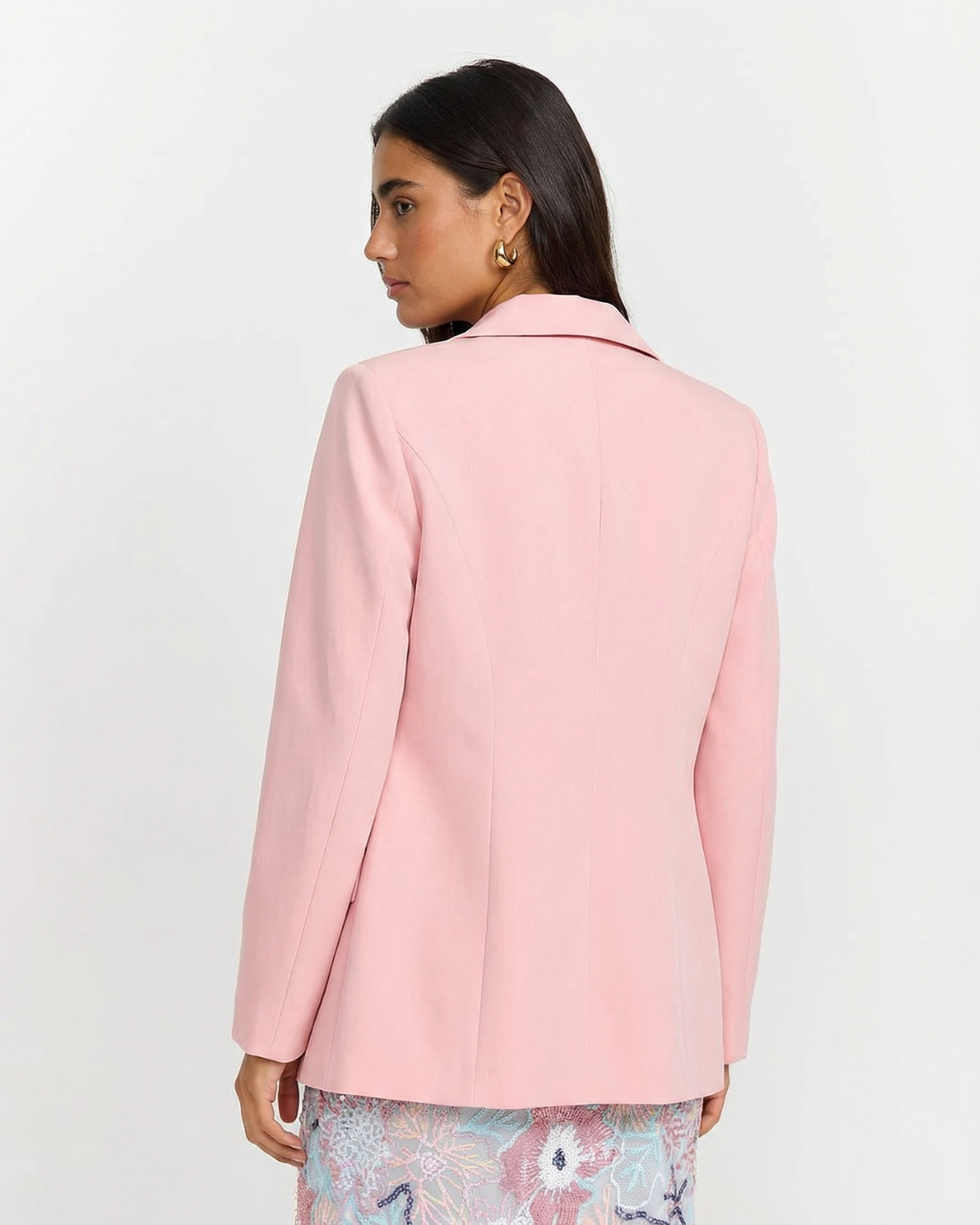 Rosalind Beaumont | Pink Double-Breasted Blazer for Women