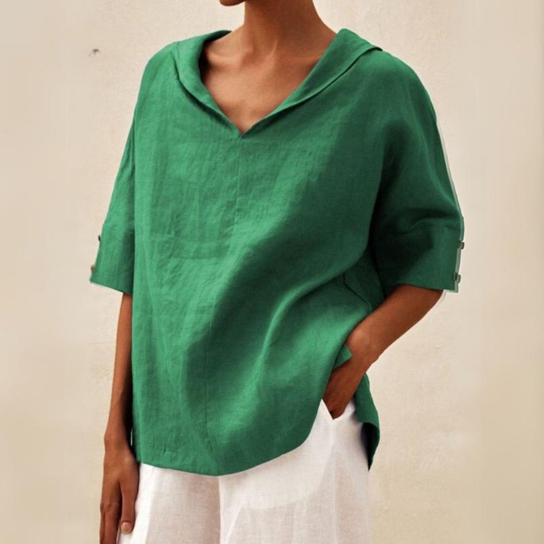 Isabella Moreau | Relaxed Linen Blouse For Women