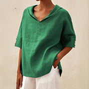 Isabella Moreau | Relaxed Linen Blouse For Women