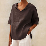 Isabella Moreau | Relaxed Linen Blouse For Women