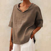 Isabella Moreau | Relaxed Linen Blouse For Women