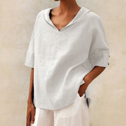 Isabella Moreau | Relaxed Linen Blouse For Women