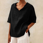 Isabella Moreau | Relaxed Linen Blouse For Women