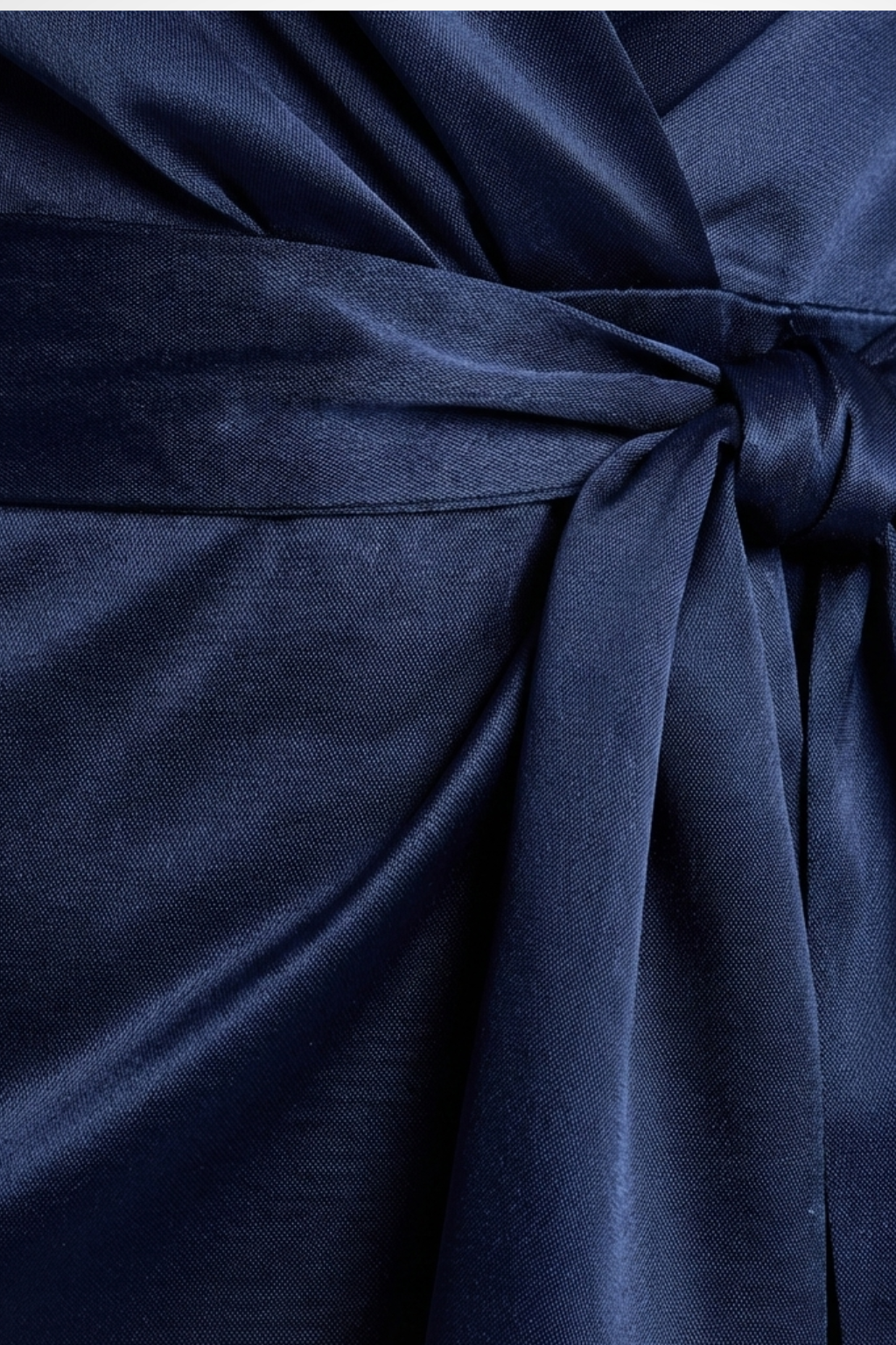 Annalise Vaudreuil | Navy Satin Halter Neck Maxi Dress