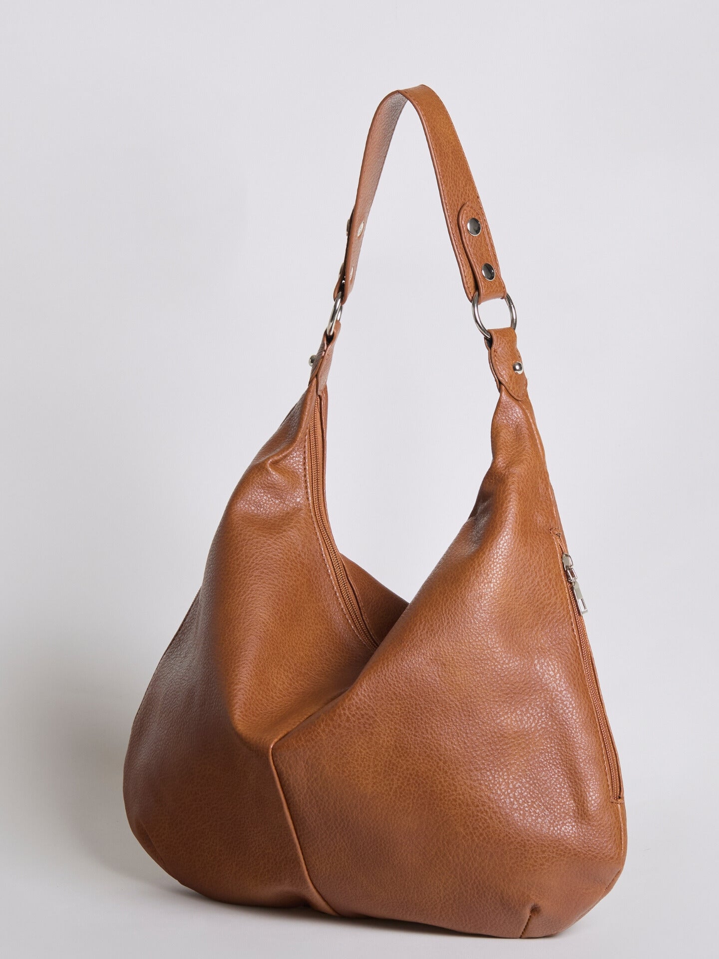 Adeline Vosburgh | Black Leather Shoulder Bag for Women