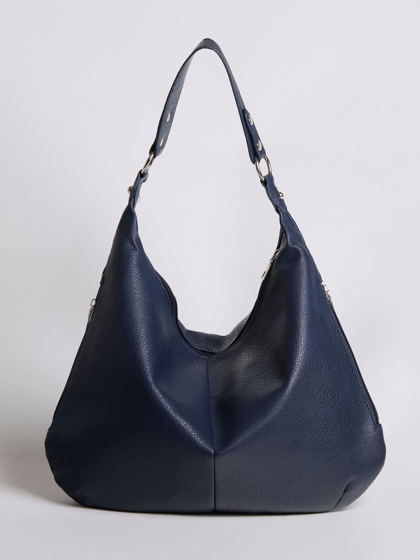 Adeline Vosburgh | Black Leather Shoulder Bag for Women