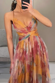 Elara Vossmont | Watercolour Floral Maxi Dress for Women