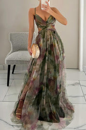 Elara Vossmont | Watercolour Floral Maxi Dress for Women