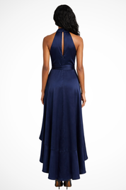 Isabelle Laurent | Satin Halter Maxi Dress For Women