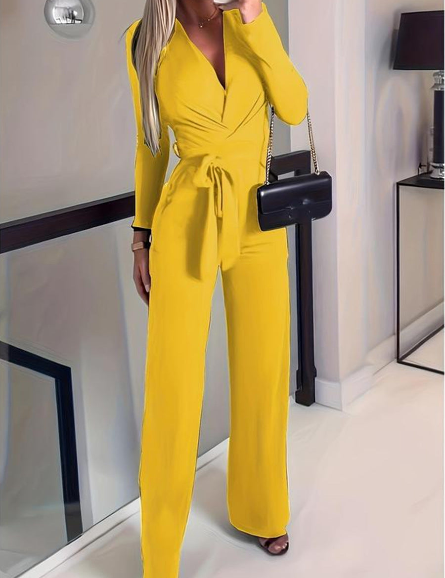 Sienna Laurent | Elegant Wrap Jumpsuit