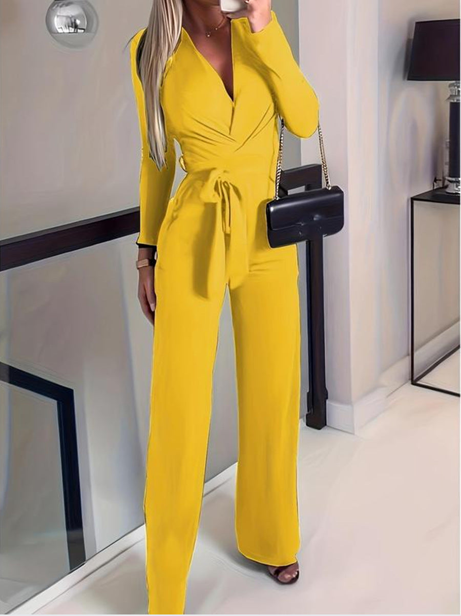 Sienna Laurent | Elegant Wrap Jumpsuit