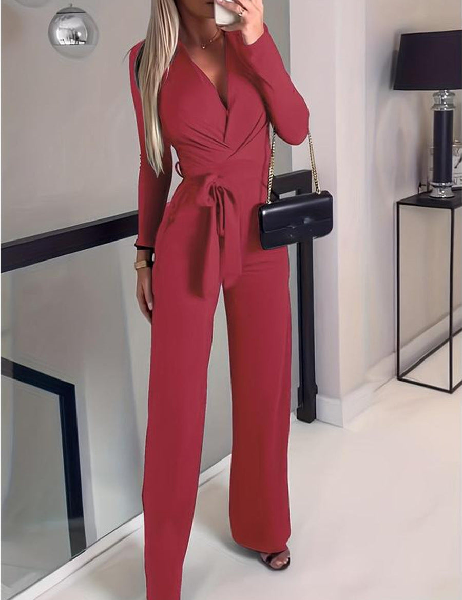 Sienna Laurent | Elegant Wrap Jumpsuit