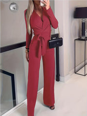 Sienna Laurent | Elegant Wrap Jumpsuit