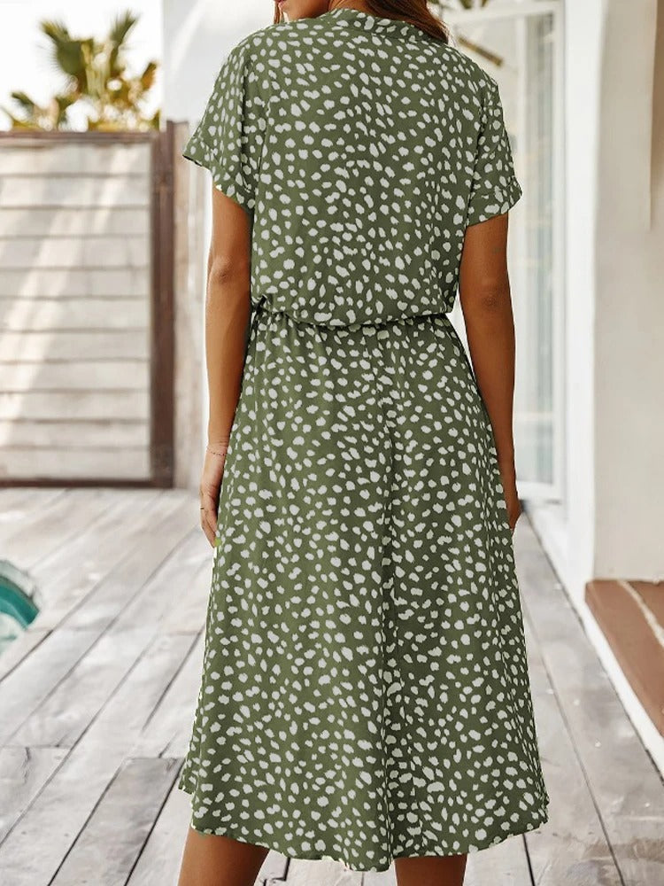 Isabelle Monroe | Printed Midi Summer Dress For Women