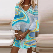 Arabella Sinclair | Blush Marble Print Mini Dress For Women