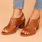 Amelia Laurent | Elegant Block Heel Sandals For Women