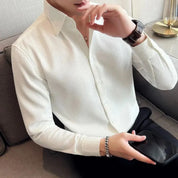 Oliver Kensington | Textured Dress Shirt For Men