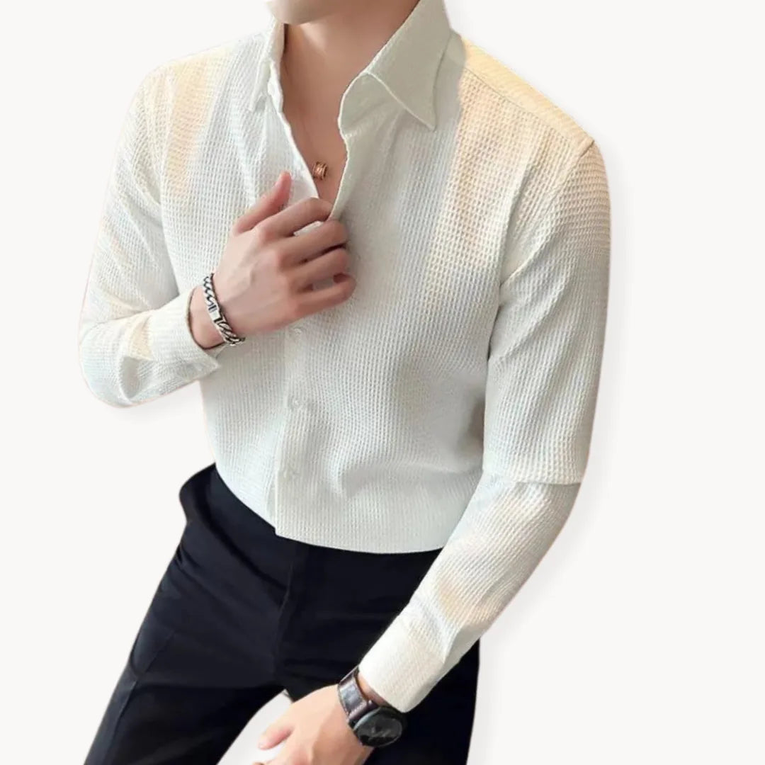 Oliver Kensington | Textured Dress Shirt For Men