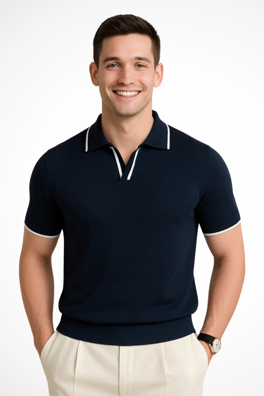 Lorenzo Bellini | Knitted Polo Shirt For Men