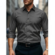 Bastian Fontaine | Slim Fit Blue Business Shirt for Men