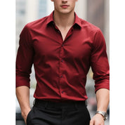 Bastian Fontaine | Slim Fit Blue Business Shirt for Men