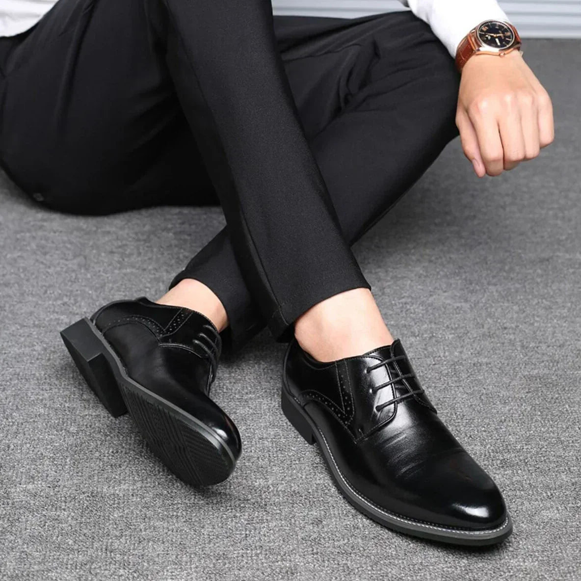 Luca Moretti | Classic Leather Oxford Shoes For Men