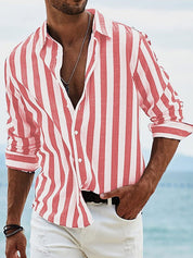 Callum Ashford | Luxury Striped Linen Shirt for Men