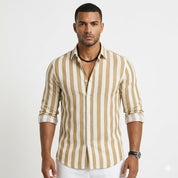 Callum Ashford | Luxury Striped Linen Shirt for Men