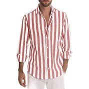 Callum Ashford | Luxury Striped Linen Shirt for Men
