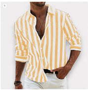 Callum Ashford | Luxury Striped Linen Shirt for Men