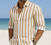 Callum Ashford | Luxury Striped Linen Shirt for Men