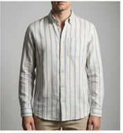 Callum Ashford | Luxury Striped Linen Shirt for Men