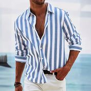 Callum Ashford | Luxury Striped Linen Shirt for Men