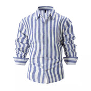 Callum Ashford | Luxury Striped Linen Shirt for Men