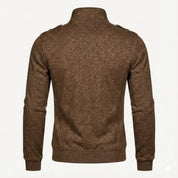 Armand Leclerc | Black Slim Fit Zip Jacket for Men