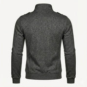Armand Leclerc | Black Slim Fit Zip Jacket for Men