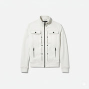 Armand Leclerc | Black Slim Fit Zip Jacket for Men