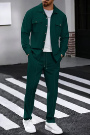 Luca Moretti | Refined Textured Co-Ord Set For Men
