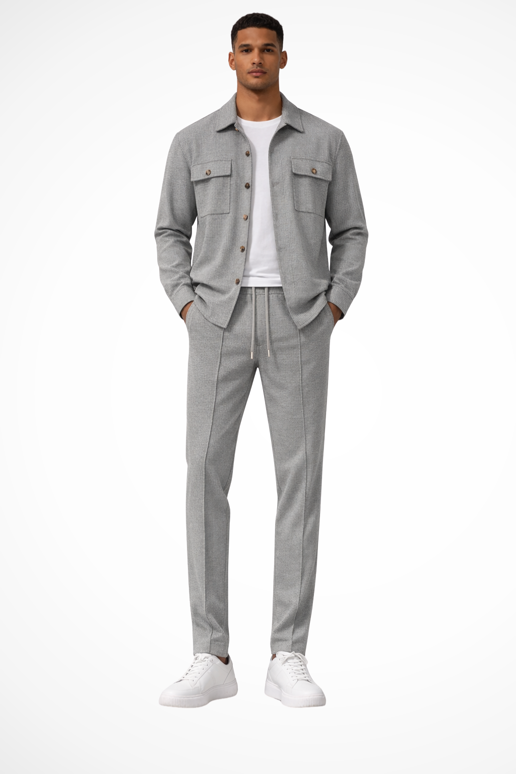 Luca Moretti | Refined Textured Co-Ord Set For Men