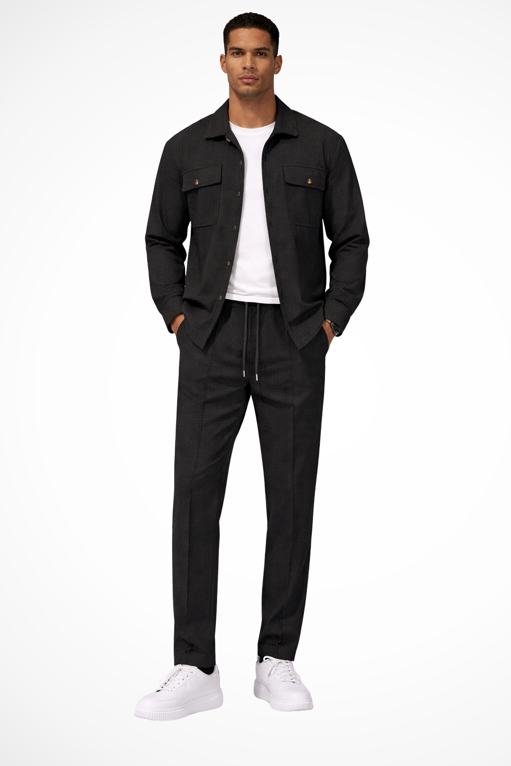 Luca Moretti | Refined Textured Co-Ord Set For Men