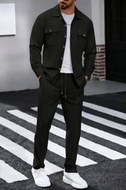 Luca Moretti | Refined Textured Co-Ord Set For Men