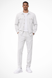 Luca Moretti | Refined Textured Co-Ord Set For Men
