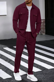 Luca Moretti | Refined Textured Co-Ord Set For Men