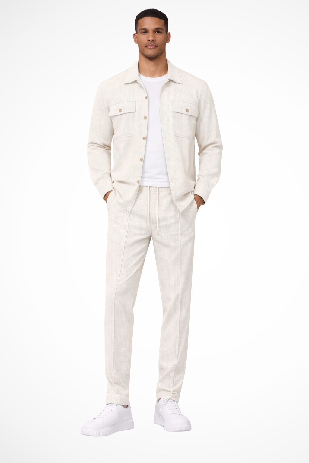 Luca Moretti | Refined Textured Co-Ord Set For Men