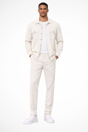 Luca Moretti | Refined Textured Co-Ord Set For Men